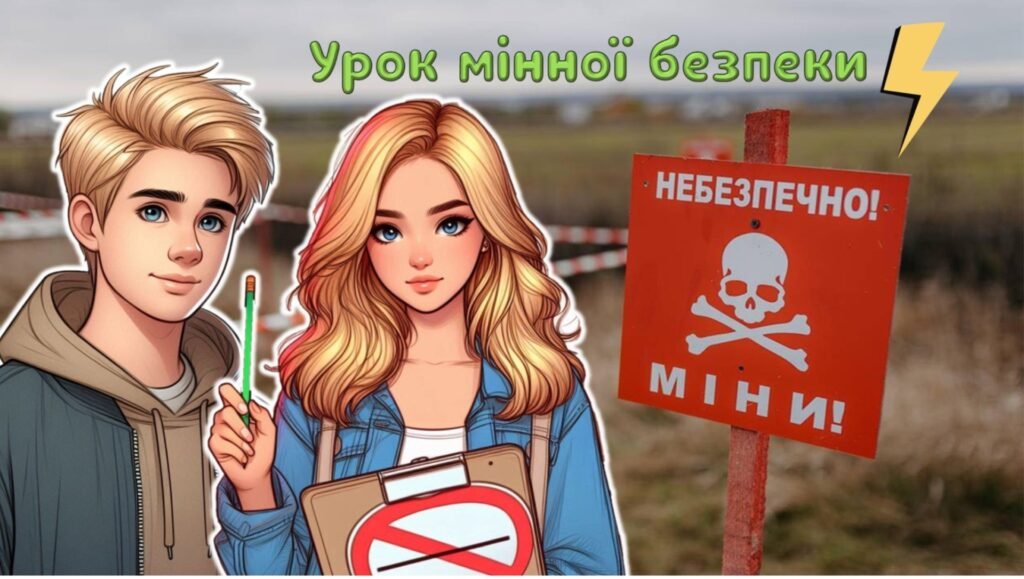 Головне зображення розробки: Мінна безпека 4 квітня 2025 Міжнародний день просвіти з питань мінної безпеки Сучасна інтерактивна анімована презентація