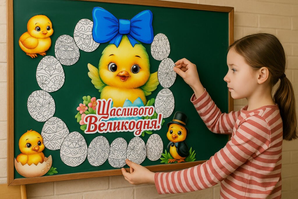 Головне зображення розробки: КОЛЕКТИВНА РОБОТА ДО ВЕЛИКОДНЯ