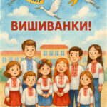ВЕЛИКИЙ ПЛАКАТ ДО ДНЯ ВИШИВАНКИ.(ПОДІЛ. НА 6 АРК. А4).