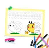 Розвивальний робочий аркуш із графомоторики «Равлик » (PDF, 1 аркуш A4)