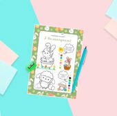 Великодній робочий аркуш -розмальовка для дошкільнят (PDF, A4)