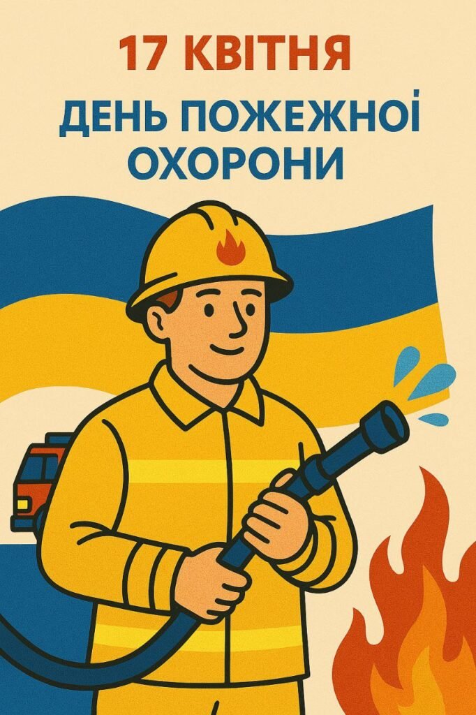 Головне зображення розробки: ПОСТЕР “ДЕНЬ ПОЖЕЖНОЇ ОХОРОНИ”. (ПОДІЛ. НА 6 ЧАСТИН).