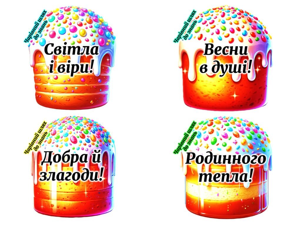 Головне зображення розробки: Привітання на Великдень для учнів, вчителів, друзів та рідних. Великдень