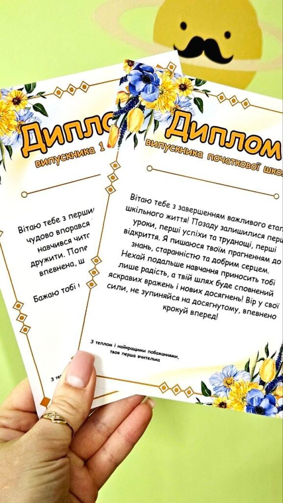 Головне зображення розробки: Свідоцтво досягнень та футляр 2 клас Диплом про закінчення 2 класу