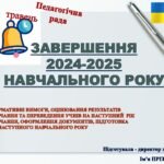 ПЕДАГОГІЧНА РАДА ПРО ЗАВЕРШЕННЯ 2024-2025 НАВЧАЛЬНОГО РОКУ: нормативні вимоги, оцінювання результатів навчання, ПЕРЕВЕДЕННЯ УЧНІВ НА НАСТУПНИЙ РІК