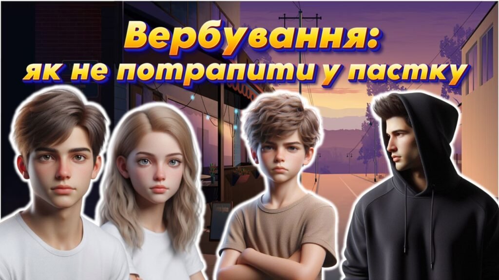 Головне зображення розробки: Анімована інформаційно-ігрова презентація “Вербування: як не потрапити у пастку”