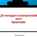 Де мандрує електронний лист. Браузер. інформатика 2 клас
