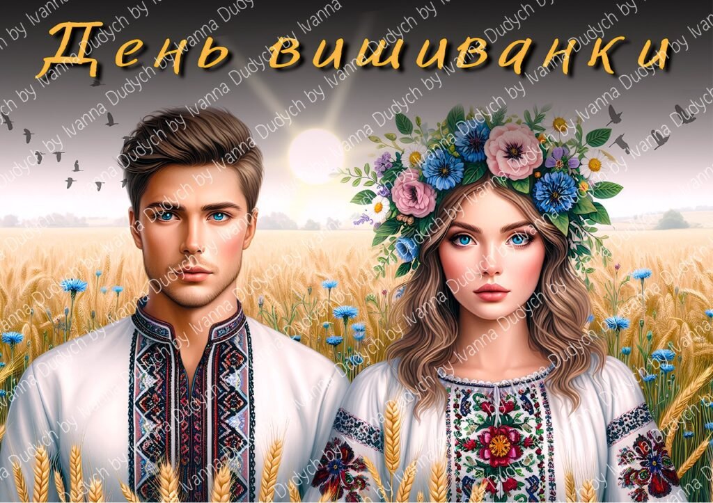 Головне зображення розробки: Плакат до дня вишиванки 2025 (1, 4, 9, 18 частин) для декорації дошки, оформлення дошки, день вишиванки 2025