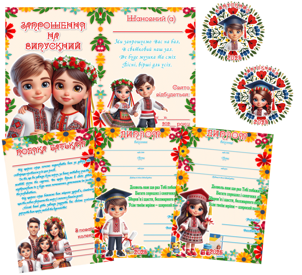 Головне зображення розробки: Оформлення на випускний в стилі “Діти України”