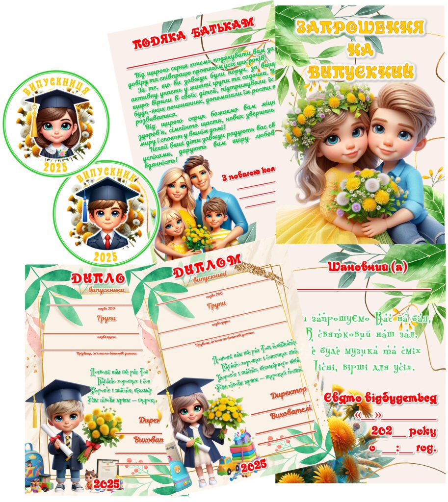Головне зображення розробки: Оформлення на випускний група “Кульбабка”