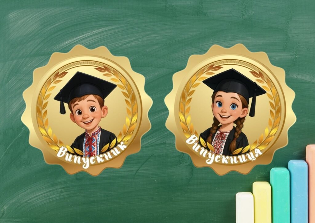 Головне зображення розробки: Медалі випускникам (універсальні)