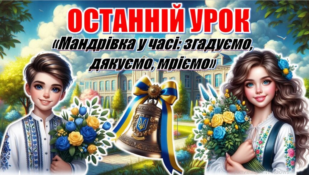 Головне зображення розробки: Останній дзвоник 2025. Останній урок. Інтерактивна презентація «Мандрівка у часі: згадуємо, дякуємо, мріємо»+конспект