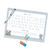 Робочий аркуш для дошкільнят «Обведи букви та цифри »А4