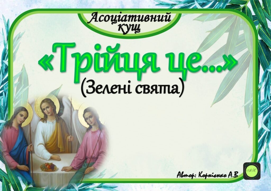 Головне зображення розробки: Асоціативний кущ “Трійця це…”
