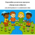 Корекційно-розвиткова програма для дітей раннього та дошкільного віку “Джерельця доброти”