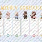 Фото розробки: Тижневий розклад / Weekly Schedule (Labubu)
