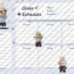 Фото розробки: Розклад занять (для хлопчика) / Class Schedule (Labubu)