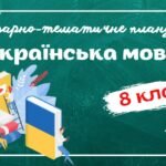 КАЛЕНДАРНО-ТЕМАТИЧНЕ ПЛАНУВАННЯ “Українська мова 8 клас” НУШ (до підручника Авраменка) 3год/тиждень