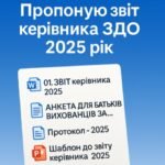 Звіт керівника (директора) ЗДО – 2025