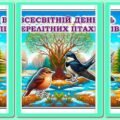 !!! ПТАХИ. ДЕНЬ ПЕРЕЛІТНИХ ПТАХІВ – 12 ЖОВТНЯ. ДЕНЬ ПТАХІВ – 1 КВІТНЯ (оформлення – банер, постери, гекси, аплікації)