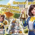 Перший урок 2025. 1 клас. Анімована інформаційно-ігрова презентація “Першокласний крок у світ знань”