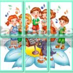 Фото розробки: !!! КУТОЧОК МИСТЕЦТВА. 1 ЖОВТНЯ – ДЕНЬ МУЗИКИ. РОЗТЯЖКА “МУЗИКА. СЛОГАНИ” (оформлення для кабінету, яскраві кульки, постери)