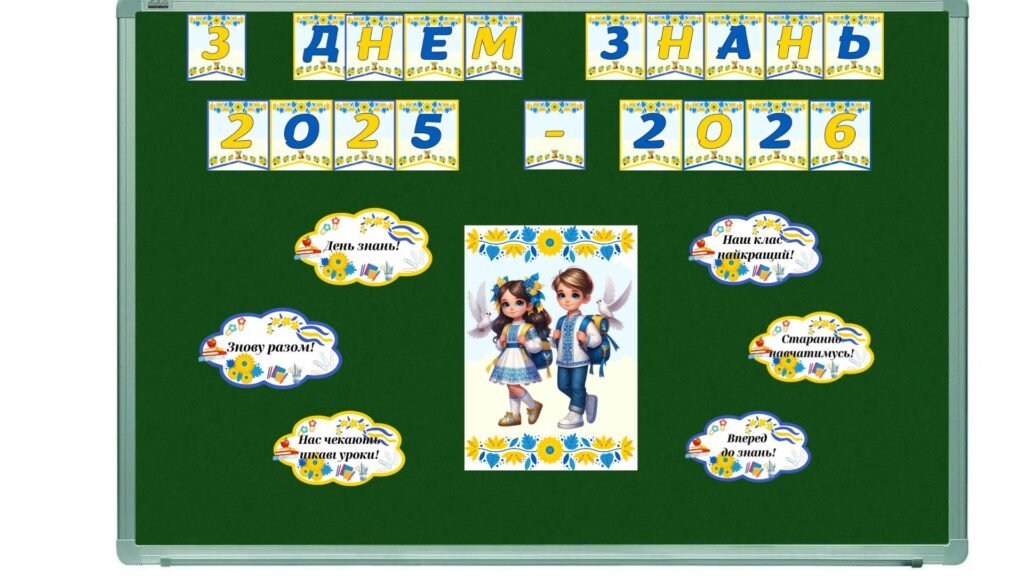 Головне зображення розробки: Оформлення дошки “З Днем знань 2025-2026”