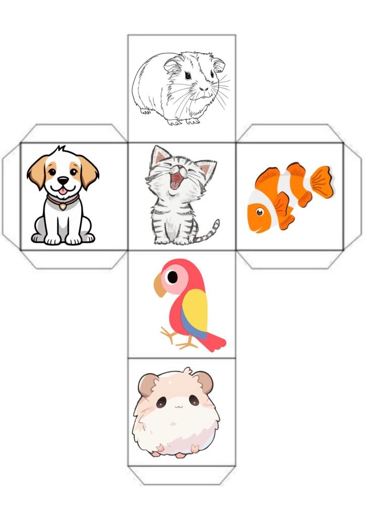 Головне зображення розробки: Кубік для дітей : Домашні улюбленці 1,2,3,4,5 клас НУШ