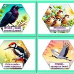 Фото розробки: !!! ПТАХИ. ДЕНЬ ПЕРЕЛІТНИХ ПТАХІВ – 12 ЖОВТНЯ. ДЕНЬ ПТАХІВ – 1 КВІТНЯ (оформлення – банер, постери, гекси, аплікації)