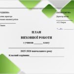 Фото розробки: Річний план виховної роботи класного керівника на 2025/2026 н.р. для 2 класу