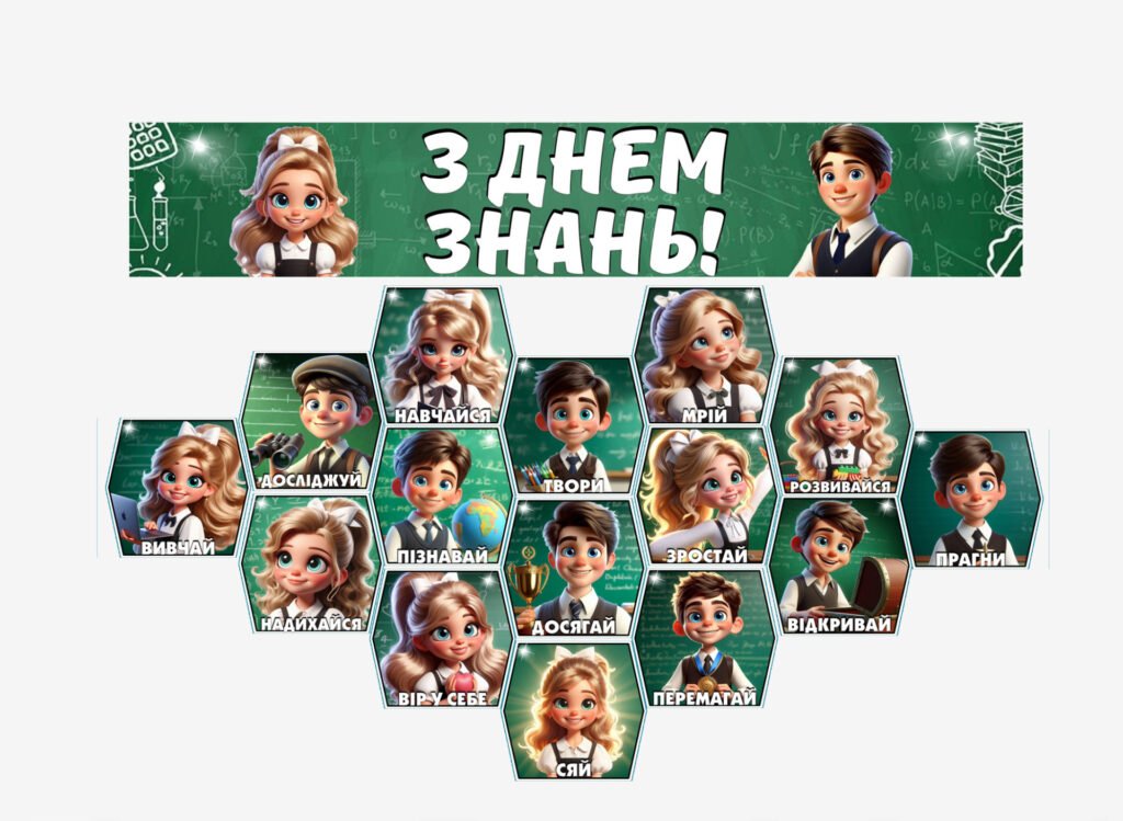 Головне зображення розробки: 1 вересня. Оформлення.