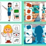 Фото розробки: !!! ПРОФЕСІЇ. ГРА НА ЛИПУЧКАХ ТІНЬОВЕ ЛОТО ДЛЯ ДОШКІЛЬНЯТ І ПОЧАТКОВОЇ ШКОЛИ. ДЕНЬ БДЖІЛ