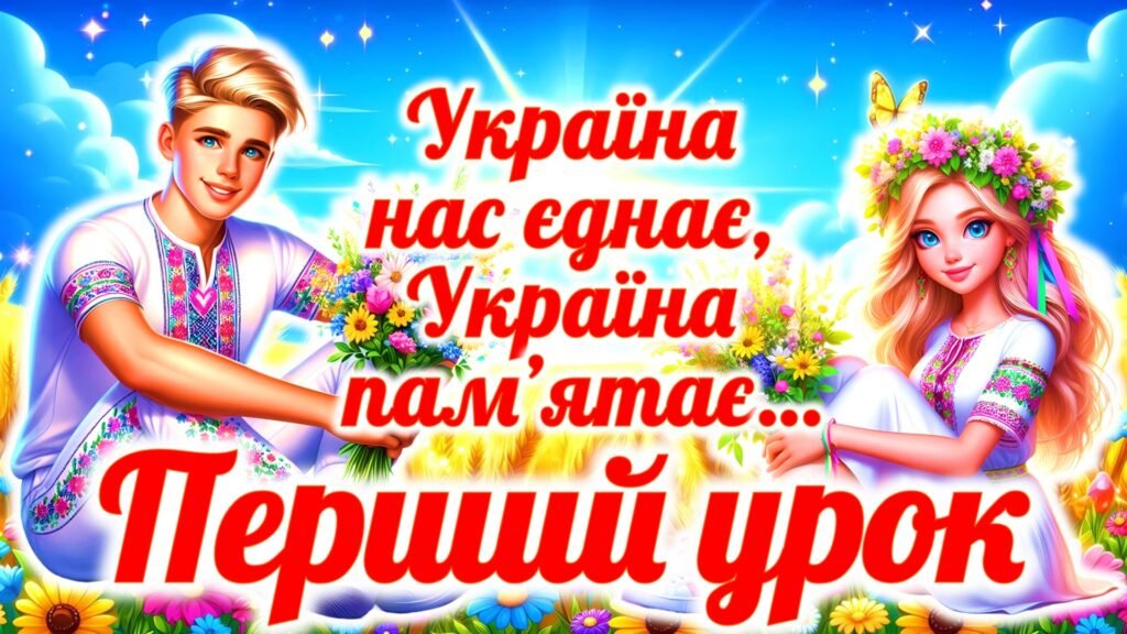 Головне зображення розробки: Перший урок 2025-2026 “Україна нас єднає, Україна пам’ятає”