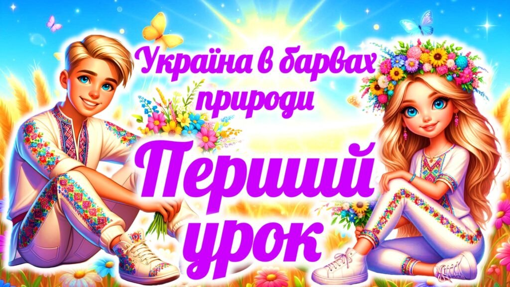 Головне зображення розробки: Перший урок 2025/2026 “Україна в барвах природи”