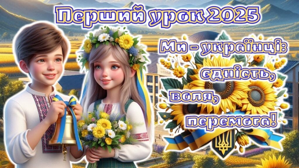 Головне зображення розробки: Перший урок 2025/2026 за рекомендаціями МОН 2-6 клас. Анімована інформаційно-ігрова презентація “Ми – українці: єдність, воля, перемога”