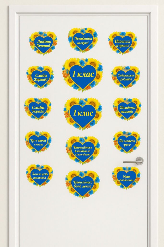 Головне зображення розробки: Оформлення дверей класу початкової школи