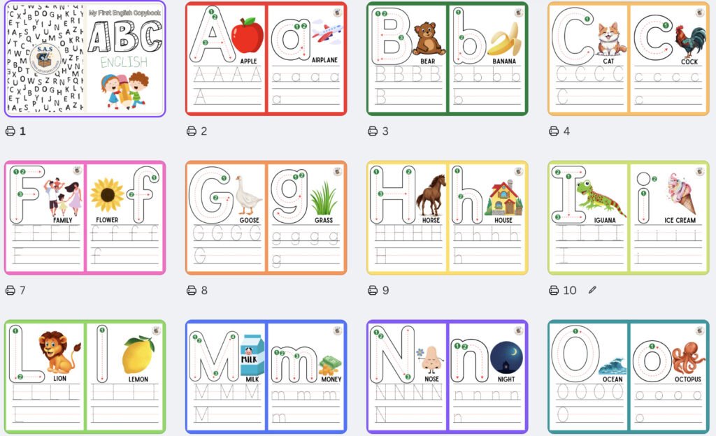 Головне зображення розробки: 📘 “My First English Copybook” — Мої перші прописи англійською