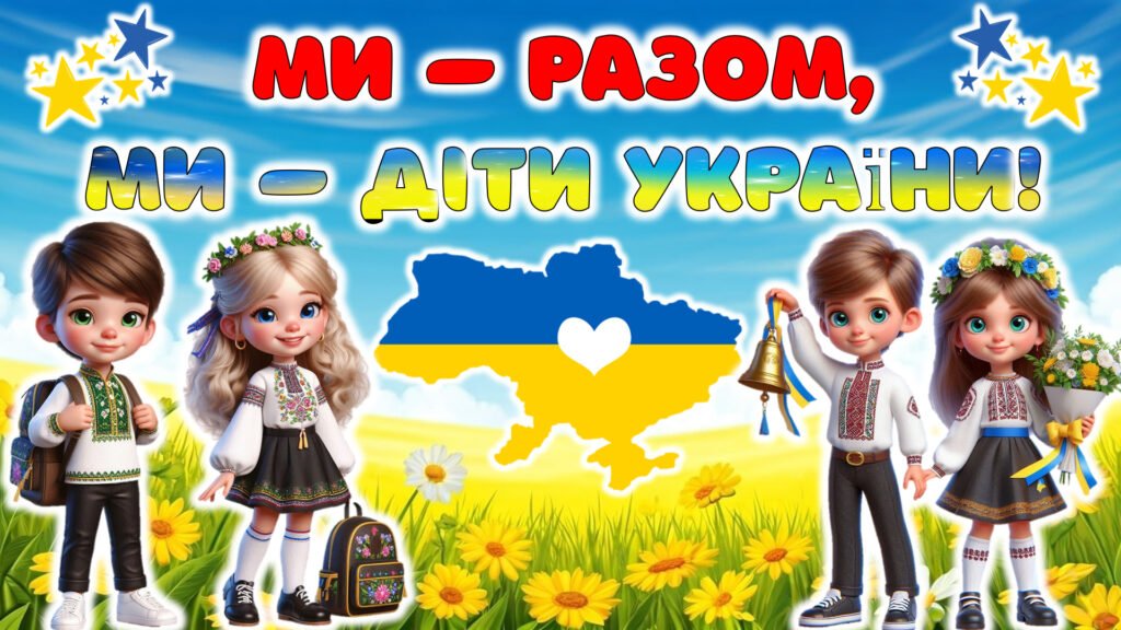 Головне зображення розробки: Перший урок на 1 вересня 2025 – 2026 н.р. “Ми – разом, ми – діти України!” для 2-5 класу.