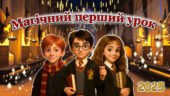 Анімована інтерактивна презентація-гра у стилі Гаррі Поттера до першого уроку 2025 + конспект уроку, 1 вересня, перший дзвоник, день знань