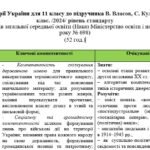 Календарне планування з історії України для 11 класу до підручника В. Власов, С. Кульчицький . Історія України 11 клас. /2024/ рівень стандарту