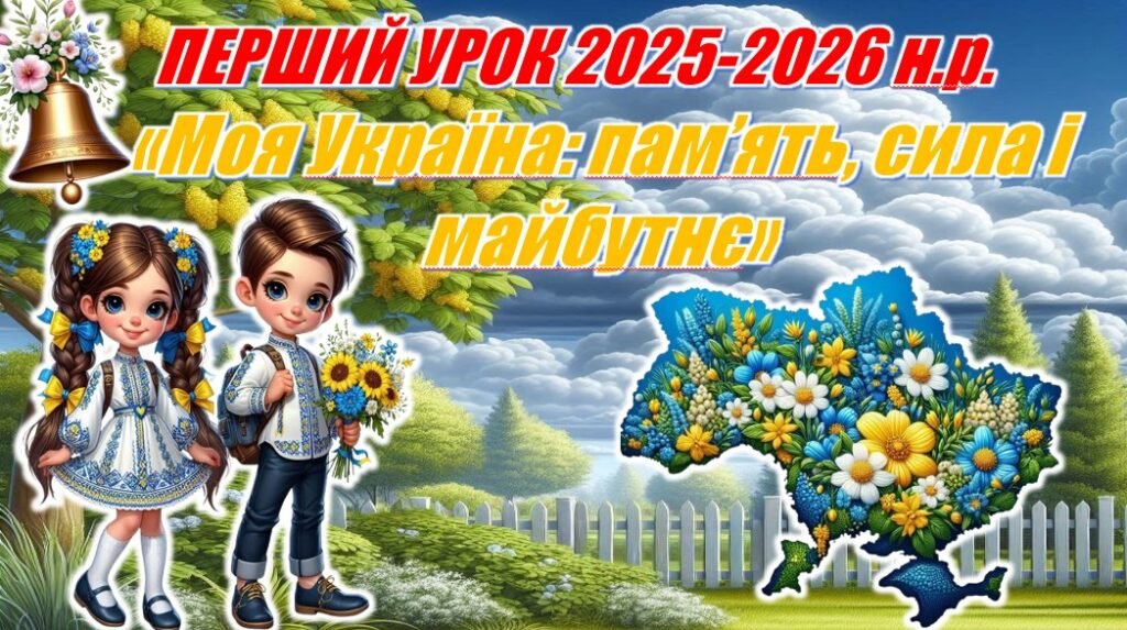 Головне зображення розробки: ПЕРШИЙ УРОК 2025-2026 «Моя Україна: пам’ять, сила і майбутнє» (Презентація+конспект)