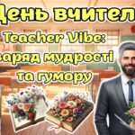 День вчителя 2025. Анімована інформаційно-ігрова презентація “Tеаcher Vibe: заряд мудрості та гумору”