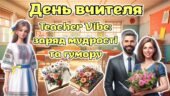 День вчителя 2025. Анімована інформаційно-ігрова презентація “Tеаcher Vibe: заряд мудрості та гумору”
