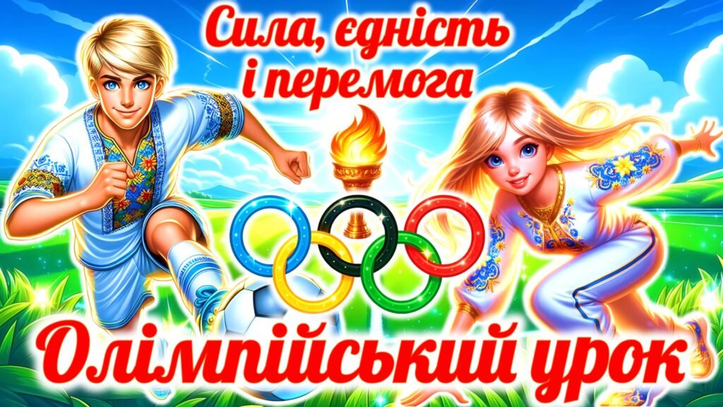Головне зображення розробки: Набір до олімпійського уроку “Сила, єдність і перемога”
