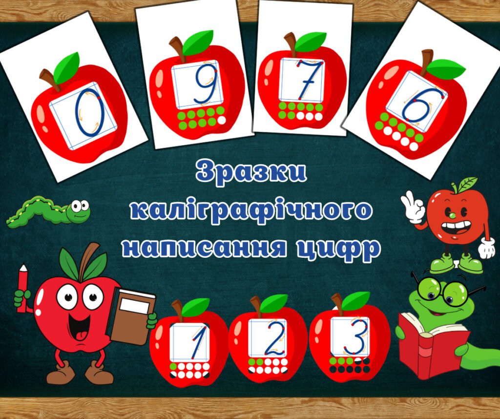 Головне зображення розробки: Наочний посібник для навчання каліграфічного письма в початковій школі.