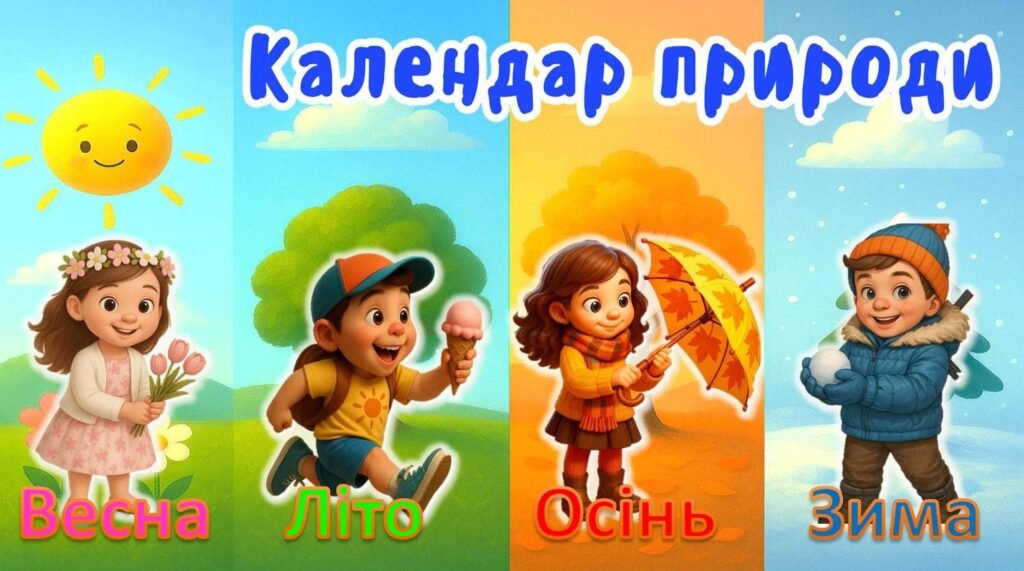 Головне зображення розробки: Інтерактивний календар природи у PowerPoint