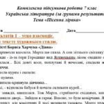 Фото розробки: Комплексна підсумкова робота. 7 клас. Українська література. “Пісенна лірика” за чотирма ГР! (МНП Яценко; підр. Яценко, Калинич)