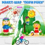 !!! ВИВЧАЄМО ПОРИ РОКУ. 3D МАКЕТ-КУЛЯ “ПОРИ РОКУ” (аплікація на скотчі або липучках). ЛІТНІЙ ТАБІР. Я ДОСЛІДЖУЮ СВІТ. ПІЗНАЄМО ПРИРОДУ. 1-5 класи