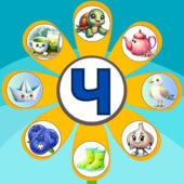 Дидактична гра для 1 класу “Сонячна квітка” з буквою Ч