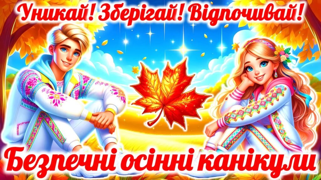 Головне зображення розробки: Безпечні осінні канікули. Матеріали “Безпечні осінні канікули 2025”